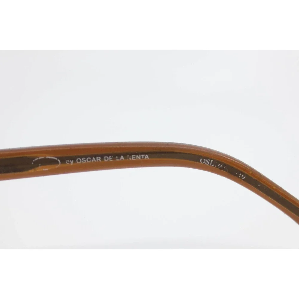 Oscar de la Renta Eyeglass Frames Bronze Semi Rimless Rectangular 50 20 135